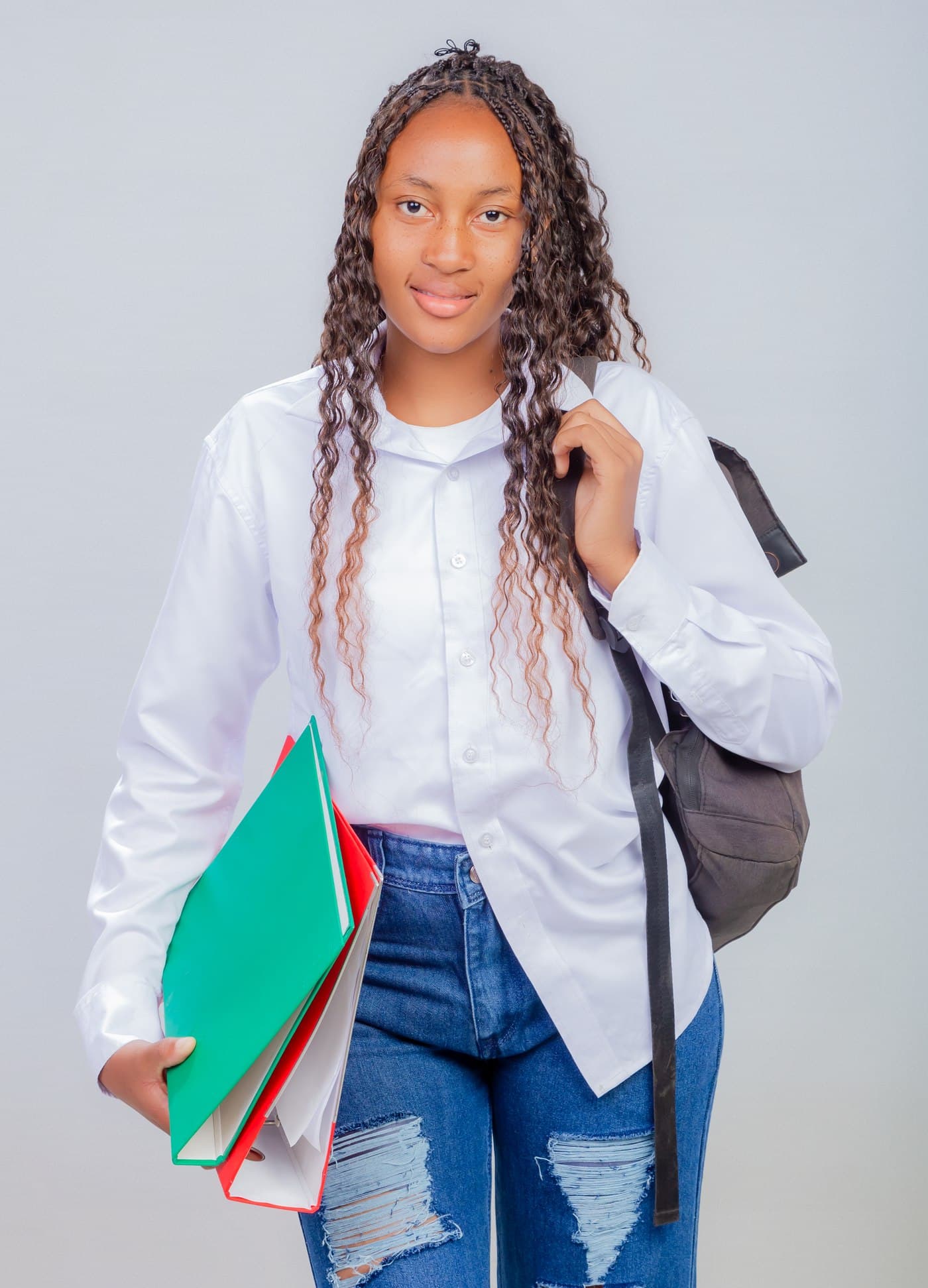 An Epiphany University Zambia student ready for class